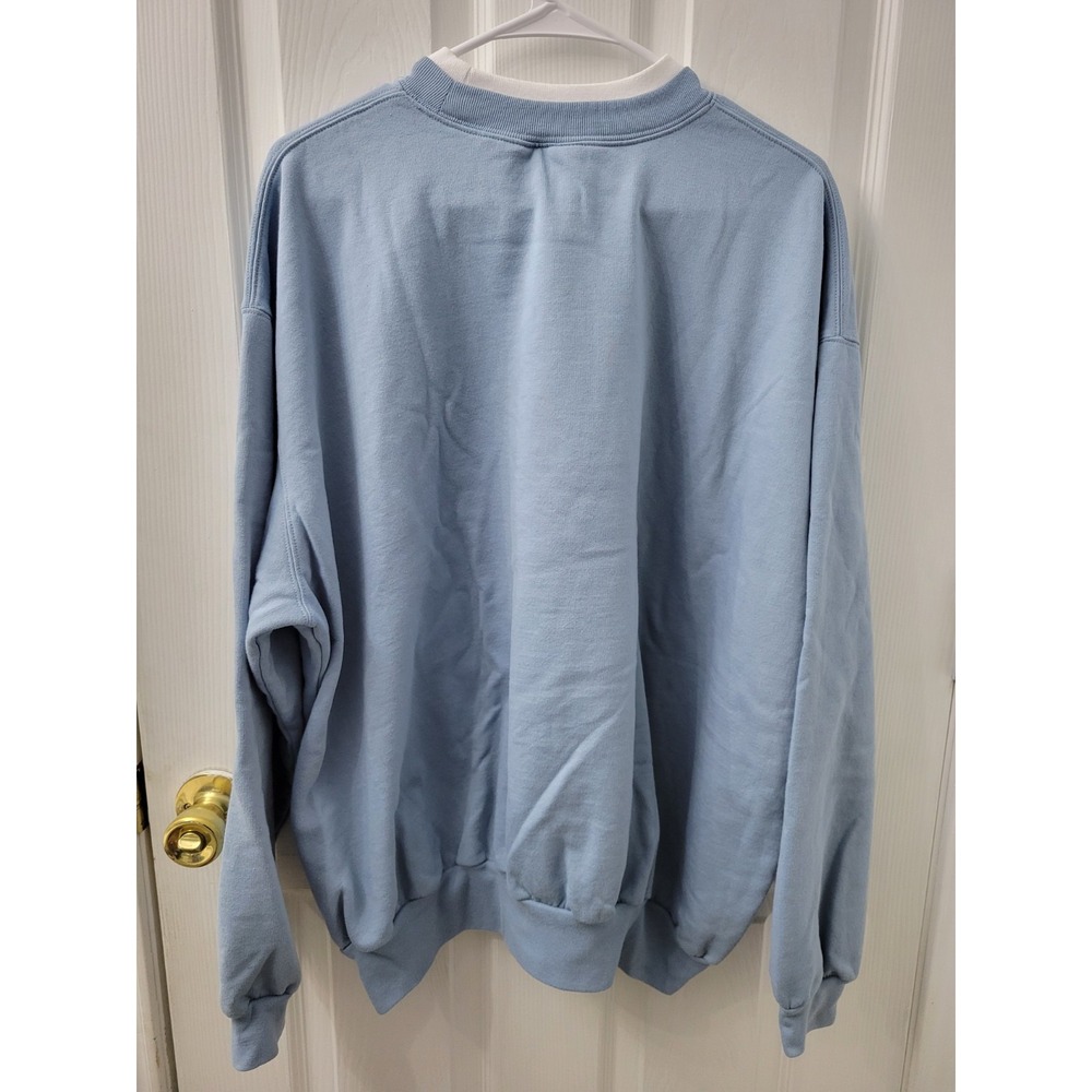 Decorated Originals Sweatshirt Light Blue Tree Leaves Design Size 3XL Excellent - Picture 4 of 5